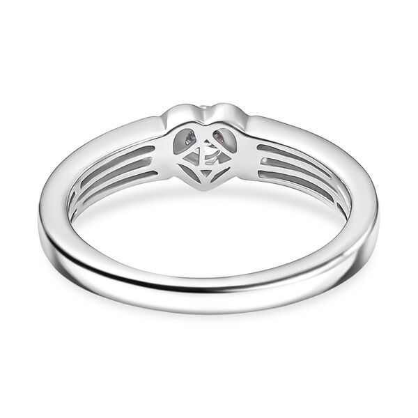 LUXURIANT SI-GH Labor Diamant Ring, 925 Silber rhodiniert - 0,20 ct. image number 5