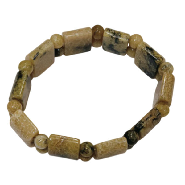 Flexibles gelbes Jaspis Armband - 140 ct.