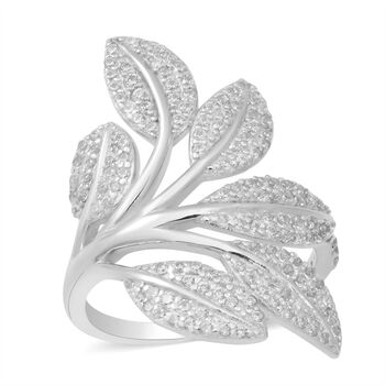 LUSTRO STELLA - wei&szlig;er Zirkonia-Ring, 925 Silber rhodiniert (Gr&ouml;&szlig;e 16.00) ca. 2,21 ct