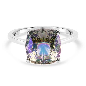 LUSTRO STELLA - &ouml;sterreichischer Paradise Shine Kristall Solit&auml;r-Ring, 925 Silber platiniert (Gr&ouml;&szlig;e 16.00) ca. 4,31 ct