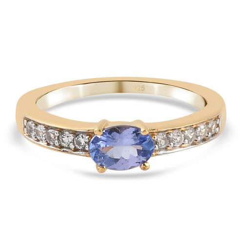 Tansanit und Zirkon Ring - 0,49 ct. image number 0