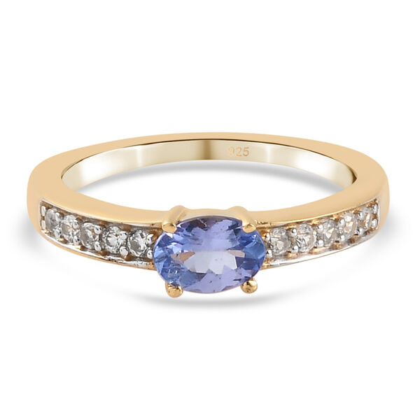 Tansanit und Zirkon Ring - 0,49 ct. image number 0