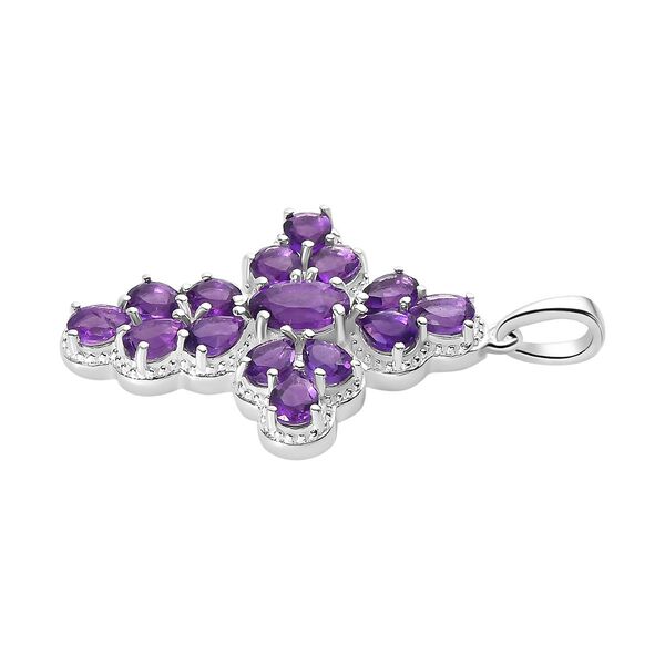 Afrikanischer Amethyst Anh&auml;nger, 925 Silber, ca. 2.55 ct image number 4