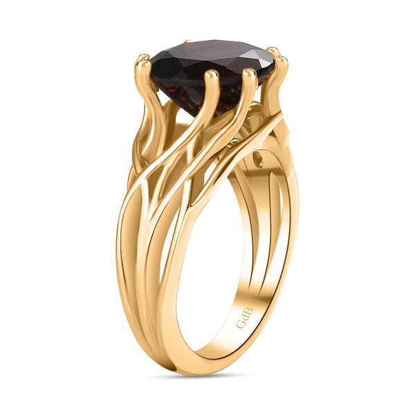 Roter Granat Ring Nickelfreies Messing (Gr&ouml;&szlig;e 20.00) ca. 3.90 ct image number 5