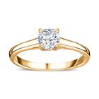 Funkelnde Königin- Moissanit Schmuckset, 925 Silber 750 Gelbgold Vermeil - 1,77 ct. image number 11