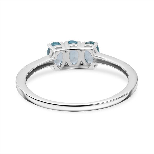 D'Joy blaues Zirkon Schmuckset, 925 Silber rhodiniert - 2,22 ct. image number 4