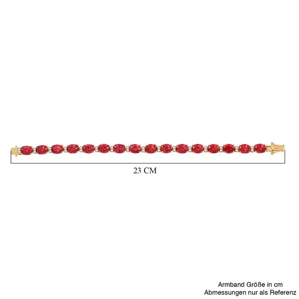 D&rsquo;Joy Labor Padparadscha Saphir und Moissanit Armband image number 4