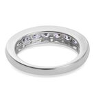 AA Tansanit Band Ring 925 Silber Platin-Überzug image number 4