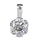 Moissanit Anhänger, 925 Silber platiniert, ca. 1.72 ct