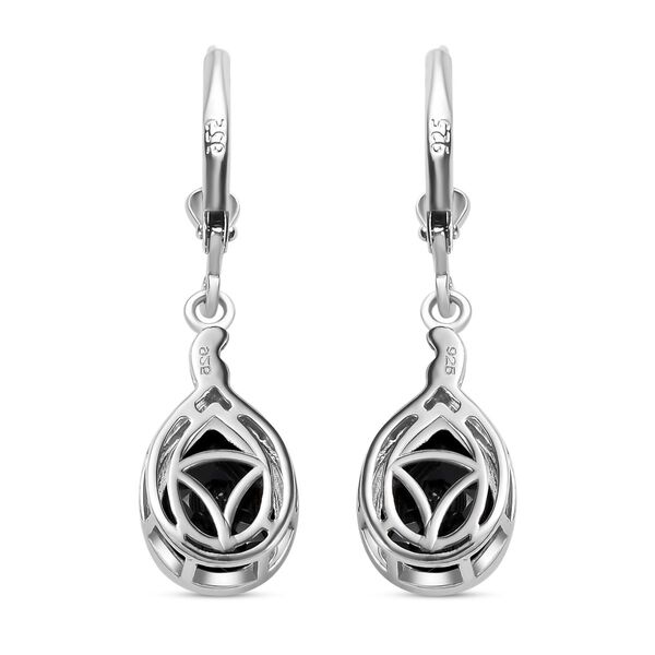 Schwarze Spinell Ohrringe, 925 Silber platiniert ca. 5.65 ct image number 5