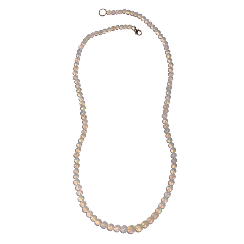 Natürliche, äthiopische Opal-Halskette, 50 cm - 53 ct. image number 0