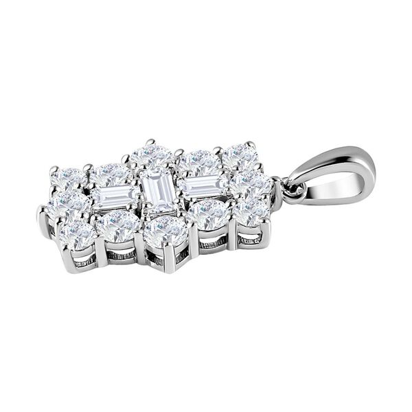 Moissanit Boot Anh&auml;nger, 925 Silber rhodiniert - 2.15 ct image number 4