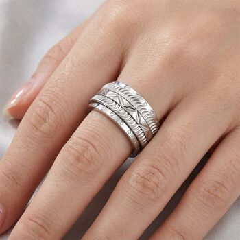 316L Edelstahl Ring (Gr&ouml;&szlig;e 16.50) ca. 12,00g