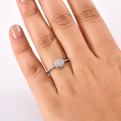 Lab Grown Diamant SI Ring 925 Silber rhodiniert (Größe 17.00) ca. 0,15 ct image number 2