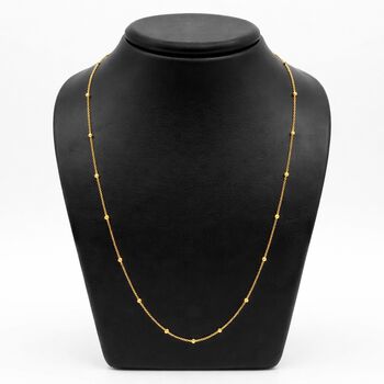 925 Silber vergoldet Halskette ca. 45 cm