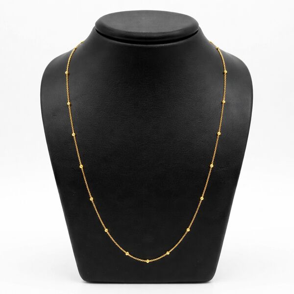 925 Silber vergoldet Halskette ca. 45 cm