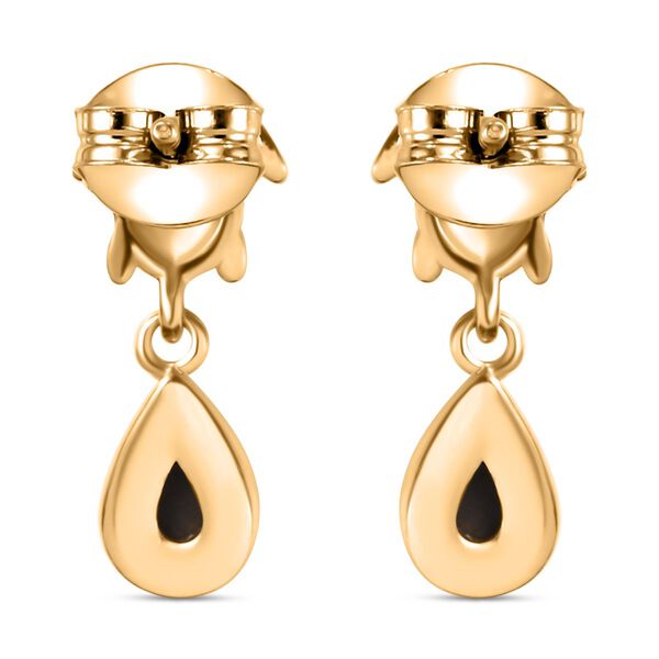 Ammolit Ohrringe 925 Silber 750 Gelbgold Vermeil ca. 0,97 ct. image number 5