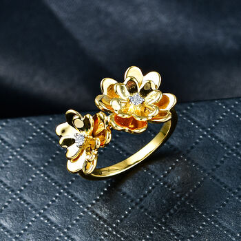 EverTrue floraler Diamant Ring