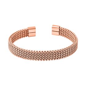Geflochtenes Designer-Armreif ca. Flexibles cm ca. 20,50g, rosévergoldet