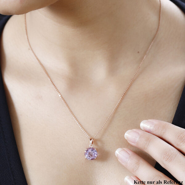Rose de France Amethyst Anhänger, ca. 3,55 ct. image number 3