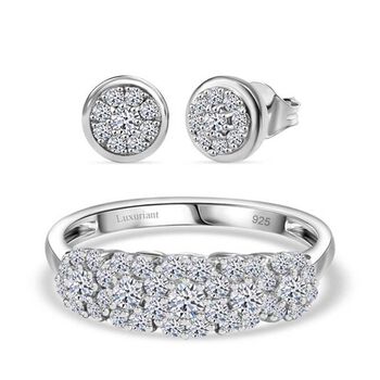 LUXURIANT DIAMOND- SI-GH Labor Diamant Ohrringe und Ring