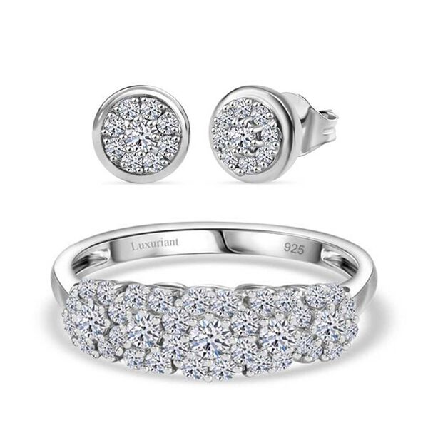 LUXURIANT DIAMOND- SI-GH Labor Diamant Ohrringe und Ring image number 0