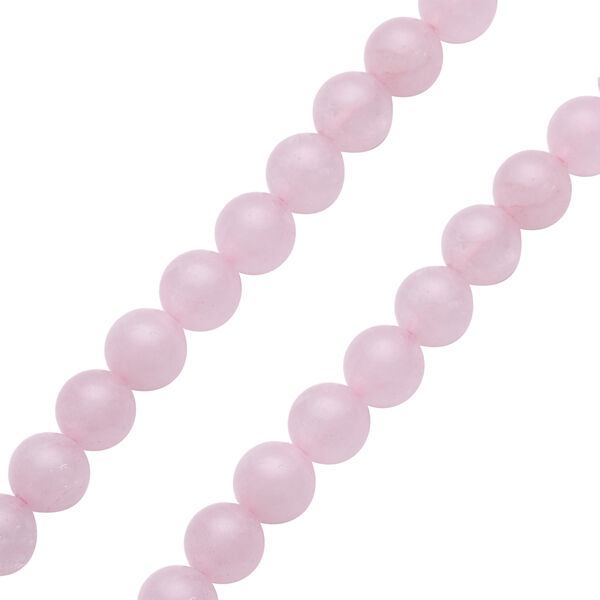 Rosenquarz und rosa Kristall-Halskette, 49,5 cm - 228,50 ct. image number 5