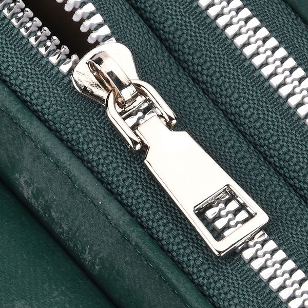 Crossbody-Tasche mit RFID-Schutz und Muster-Schulterriemen, 19x6x11 cm, Grün image number 7