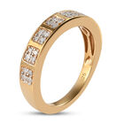 Diamant Ring 925 Silber vergoldet  ca. 0,15 ct image number 4
