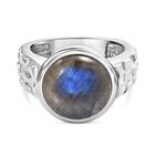 Labradorit Ring Edelstahl (Größe 16.00) ca. 7,30 ct