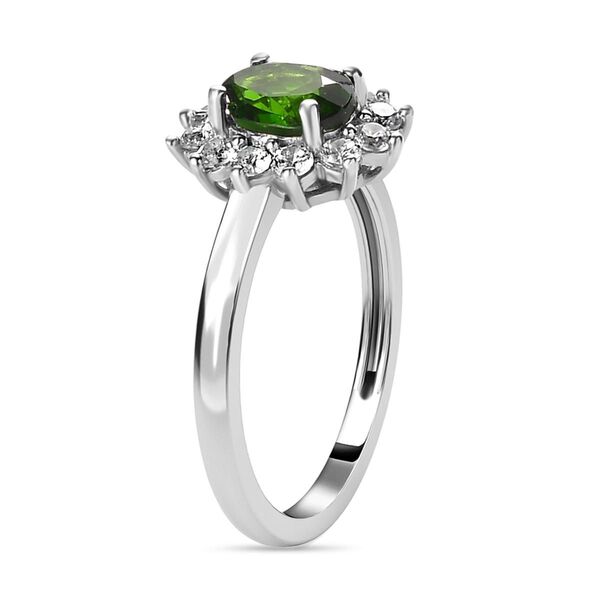 Natürlicher Chromdiopsid und Zirkon-Ring - 1,39 ct. image number 5