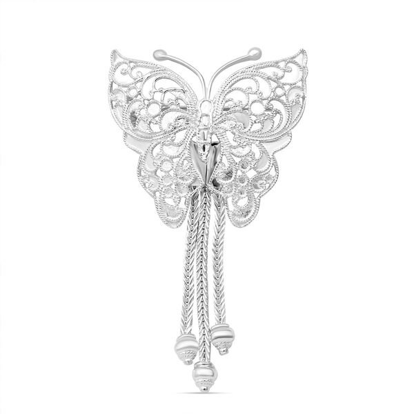 Schmetterlings-Anhänger, 925 Silber rhodiniert, ca. 10,90g image number 0