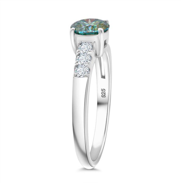 Paraiba Moissanit Ring 925 Silber rhodiniert (Größe 20.00) ca. 1,34 ct image number 4
