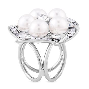 Kristall Kunstvoller Schalring, Kunststoff Perle