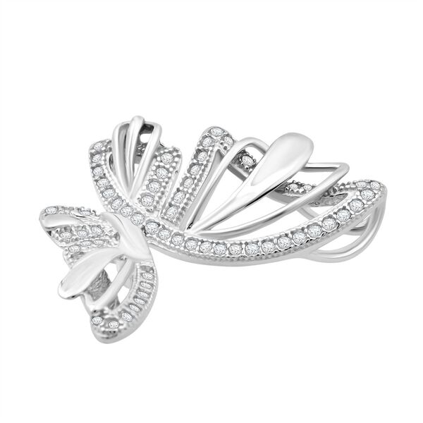 LUSTRO STELLA -  Wei&szlig;er Zirkonia Anh&auml;nger 925 Silber rhodiniert image number 3