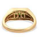 Natürlicher Chromdiopsid Ring 925 Silber vergoldet  ca. 0,68 ct image number 4