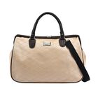 Weekender Reisetasche, 45x33x22cm, Rautenmuster, Creme image number 0