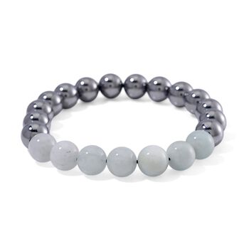 Flexibles Terahertz und Aquamarin Armband - 140 ct.