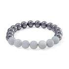 Terahertz, Aquamarin Armband Flexibel ca. 140.00 ct