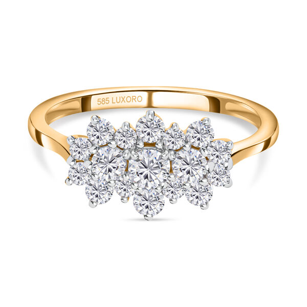 LUXORO klassischer SGL zertifizierter I1 GH Diamant-Boot-Ring- 1 ct.