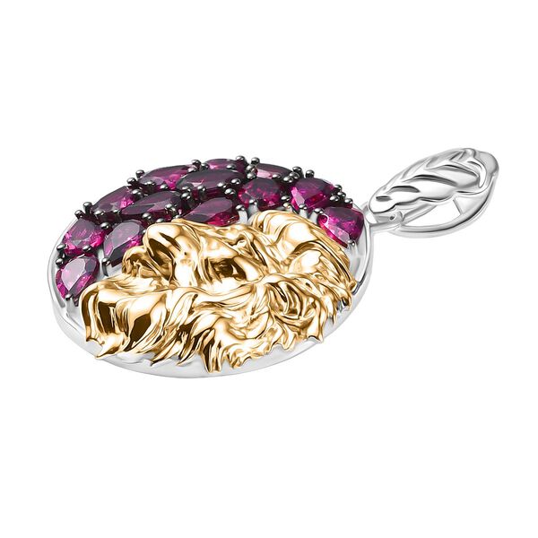 D'Joy Rhodolith Granat zweifarbiger Anh&auml;nger - 5,49 ct. image number 4
