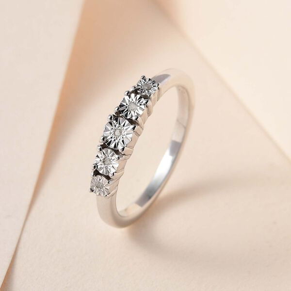 Diamant 5 Stein Ring image number 2