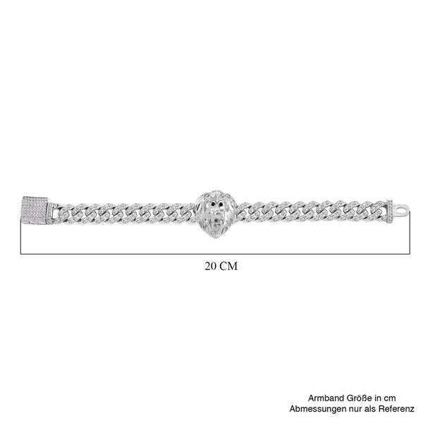 Wei&szlig;er Kristall Armband ca. 19 cm image number 7