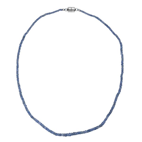 AA ceylonfarbene Saphir 45cm Halskette - 43 ct. image number 4