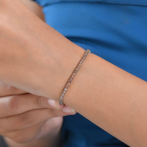 LUXURIANT DIAMOND - Lab Grown Roter Diamant SI Armband ca. 16.5 cm 925 Silber Rhodiniert ca. 3,00 ct. image number 2
