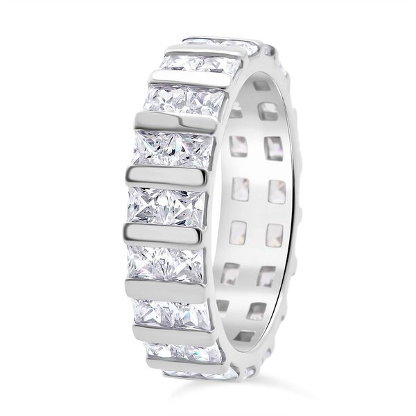 LUSTRO STELLA wei&szlig;er Zirkonia Eternity Ring image number 4