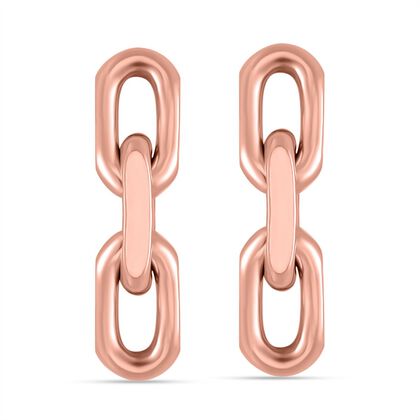 Reiner Edelstahl IP Rosa PlattierungOhrringe ca. 9,00g