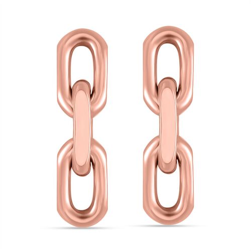 Reiner Edelstahl IP Rosa PlattierungOhrringe ca. 9,00g image number 0