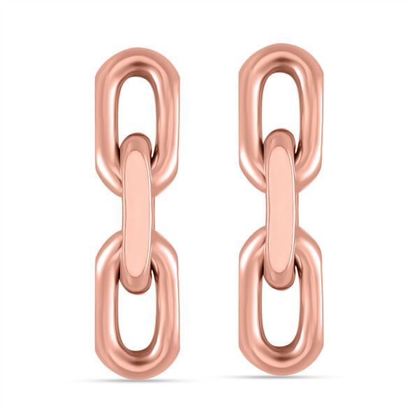 Reiner Edelstahl IP Rosa PlattierungOhrringe ca. 9,00g image number 0