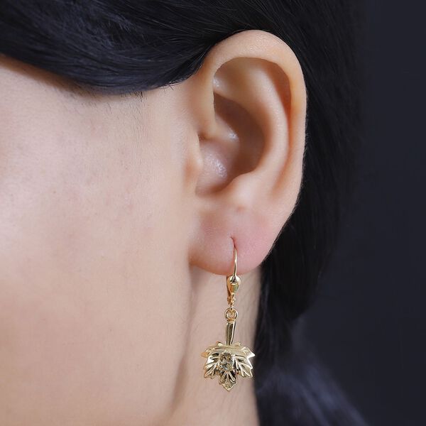 AA natürlicher goldener Tansanit Ohrringe, ca. 0,32 ct. image number 3